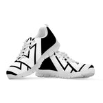 Viking Valknut Symbol Print White Sneakers