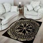 Viking Vegvisir Print Area Rug