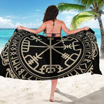 Viking Vegvisir Print Beach Sarong Wrap
