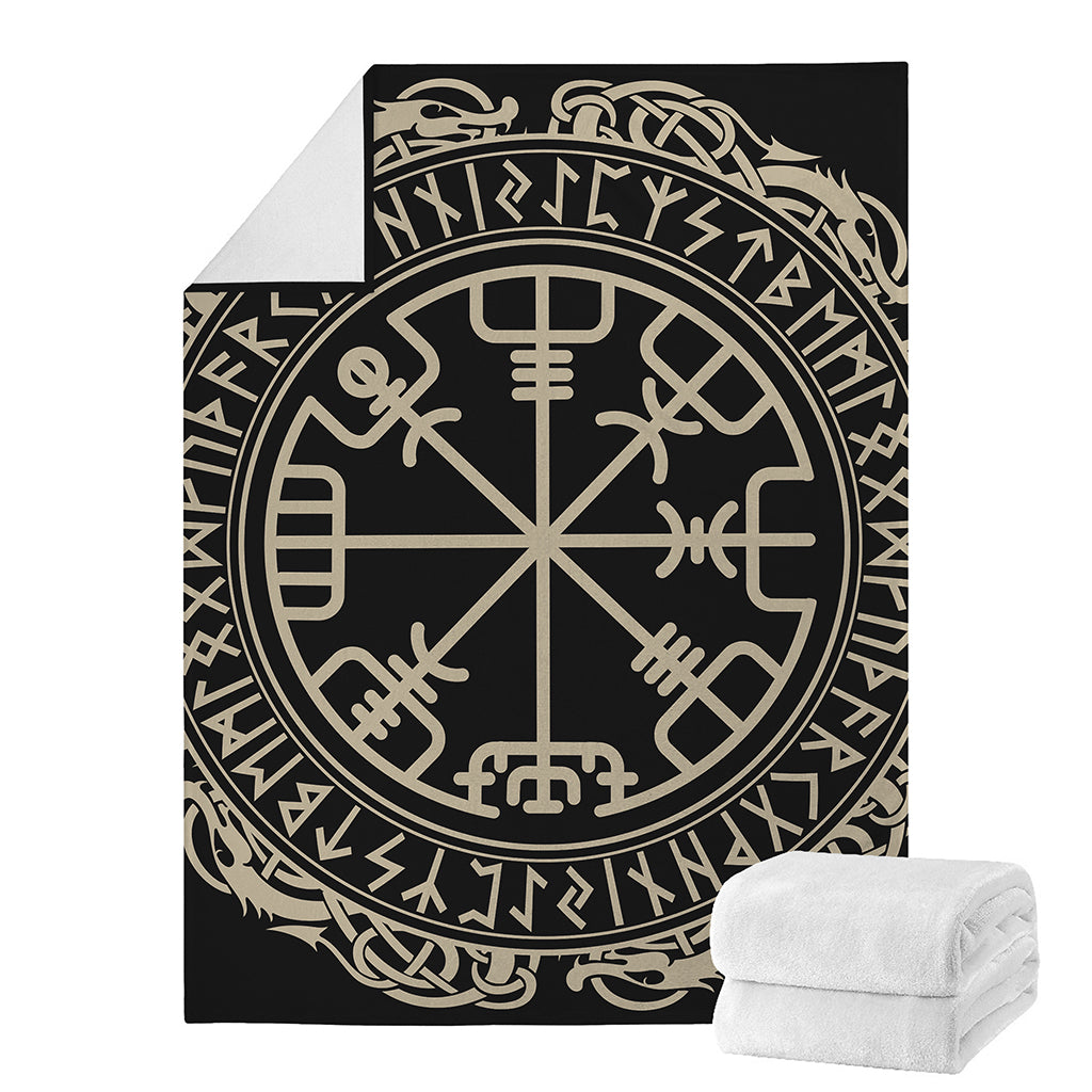 Viking Vegvisir Print Blanket