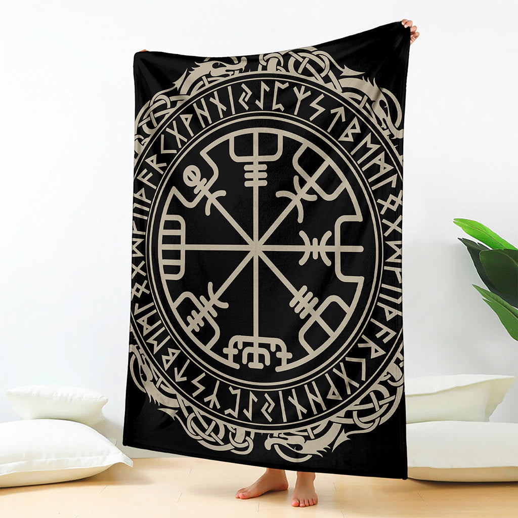 Viking Vegvisir Print Blanket