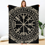 Viking Vegvisir Print Blanket