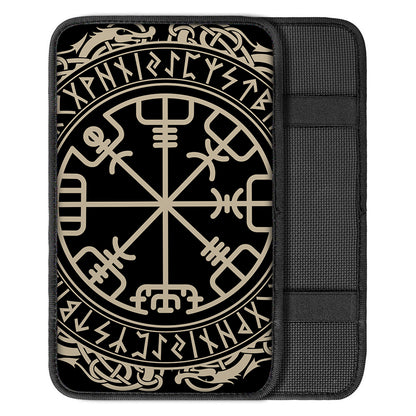 Viking Vegvisir Print Car Center Console Cover