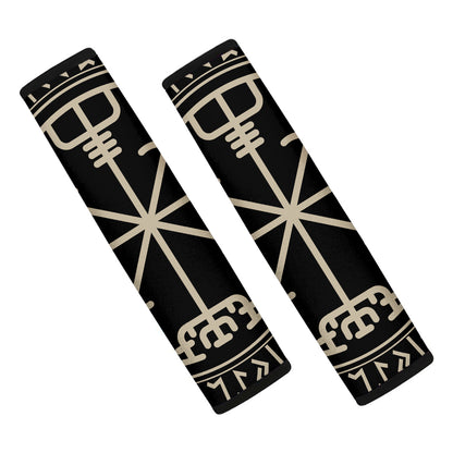 Viking Vegvisir Print Car Seat Belt Covers