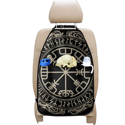 Viking Vegvisir Print Car Seat Organizers