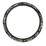 Viking Vegvisir Print Car Steering Wheel Cover