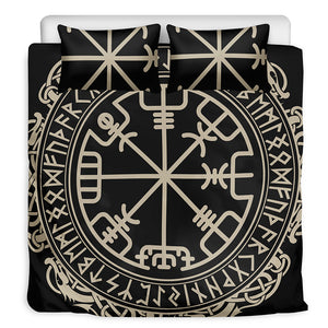 Viking Vegvisir Print Duvet Cover Bedding Set