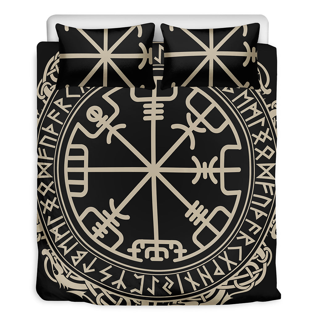 Viking Vegvisir Print Duvet Cover Bedding Set