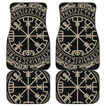 Viking Vegvisir Print Front and Back Car Floor Mats