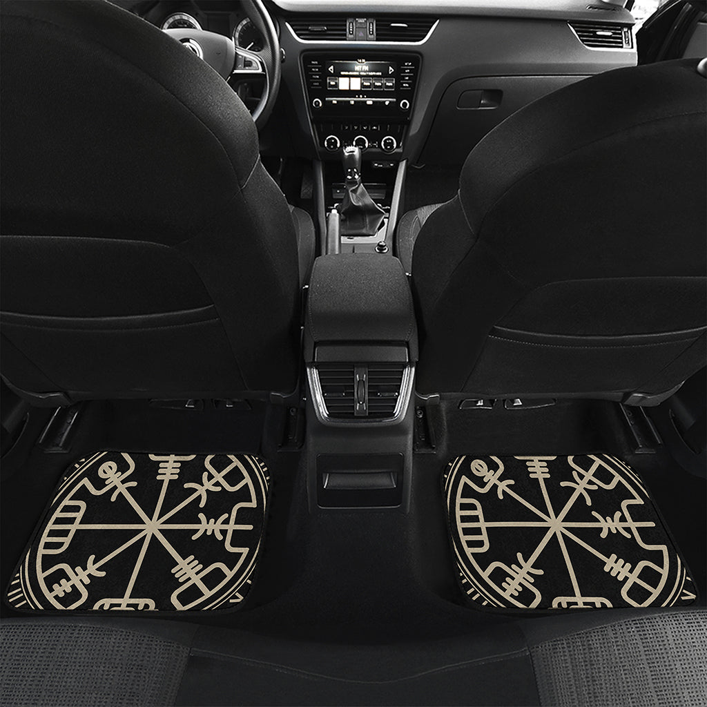 Viking Vegvisir Print Front and Back Car Floor Mats