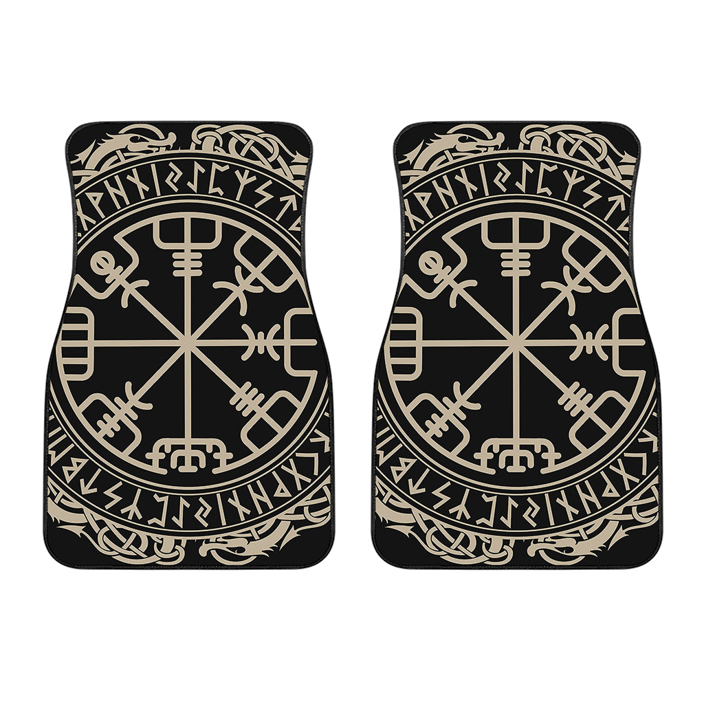 Viking Vegvisir Print Front Car Floor Mats