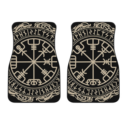 Viking Vegvisir Print Front Car Floor Mats