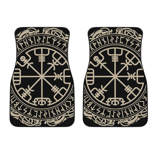 Viking Vegvisir Print Front Car Floor Mats