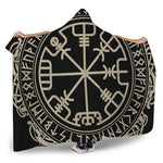 Viking Vegvisir Print Hooded Blanket