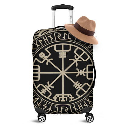 Viking Vegvisir Print Luggage Cover