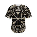 Viking Vegvisir Print Men's Baseball Jersey