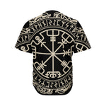 Viking Vegvisir Print Men's Baseball Jersey