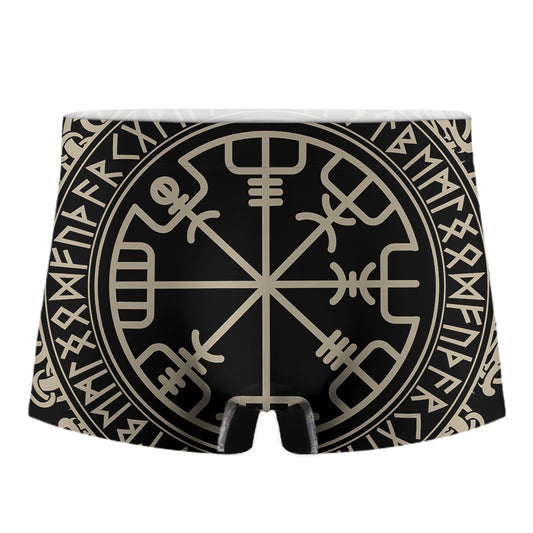 Viking Vegvisir Print Men's Boxer Briefs
