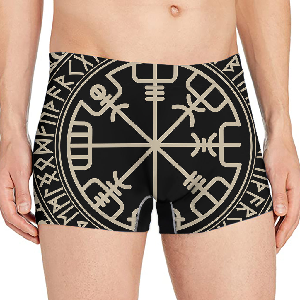 Viking Vegvisir Print Men's Boxer Briefs