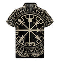 Viking Vegvisir Print Men's Short Sleeve Shirt