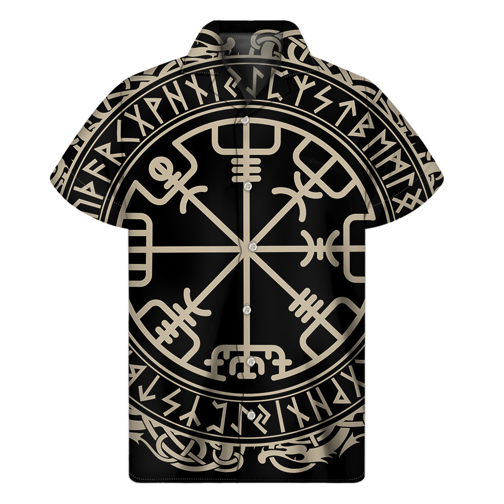 Viking Vegvisir Print Men's Short Sleeve Shirt