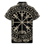 Viking Vegvisir Print Men's Short Sleeve Shirt
