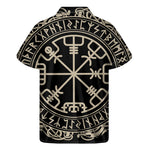 Viking Vegvisir Print Men's Short Sleeve Shirt