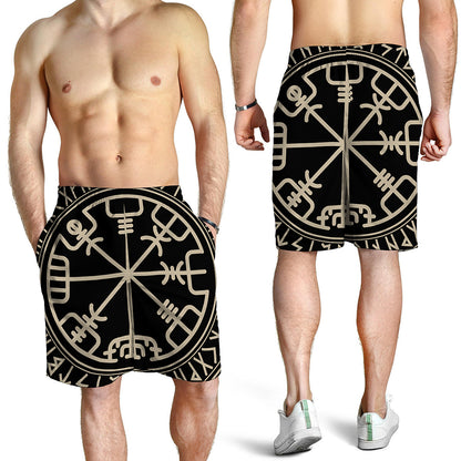 Viking Vegvisir Print Men's Shorts