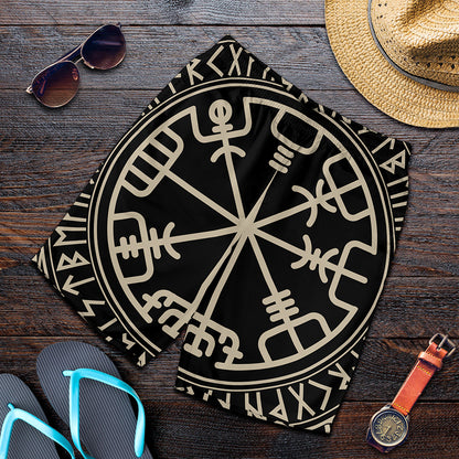 Viking Vegvisir Print Men's Shorts