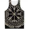 Viking Vegvisir Print Men's Tank Top