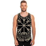 Viking Vegvisir Print Men's Tank Top