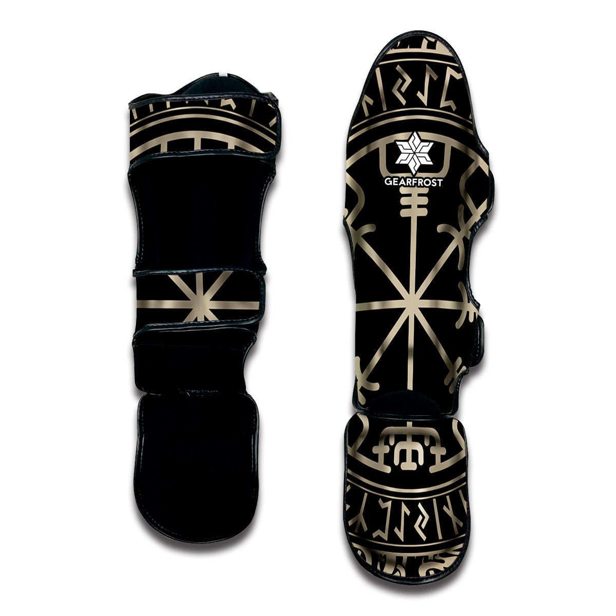 Viking Vegvisir Print Muay Thai Shin Guard