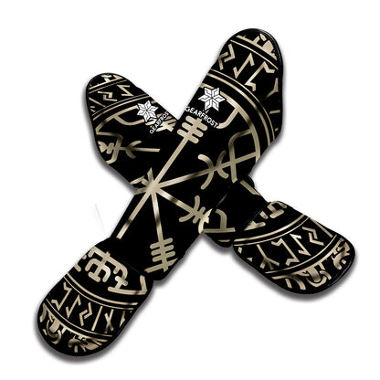 Viking Vegvisir Print Muay Thai Shin Guard
