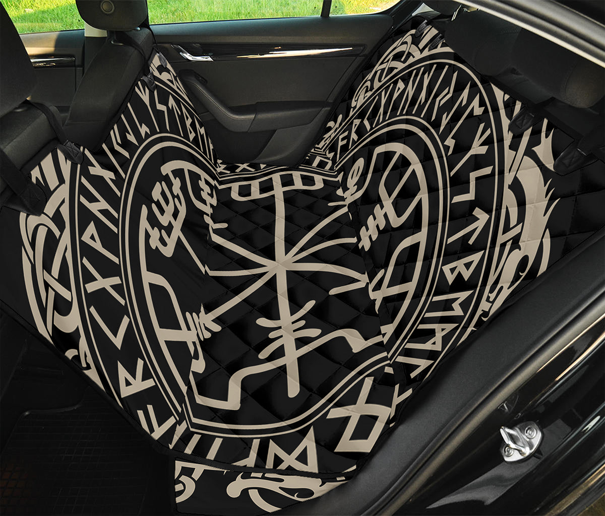 Viking Vegvisir Print Pet Car Back Seat Cover