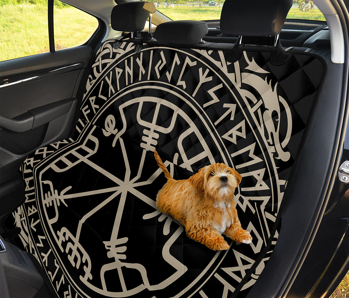 Viking Vegvisir Print Pet Car Back Seat Cover