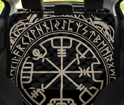 Viking Vegvisir Print Pet Car Back Seat Cover