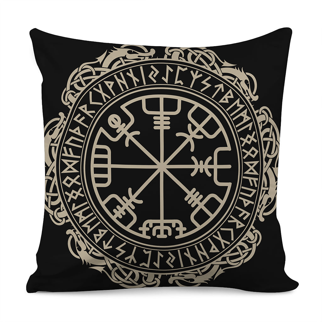 Viking Vegvisir Print Pillow Cover