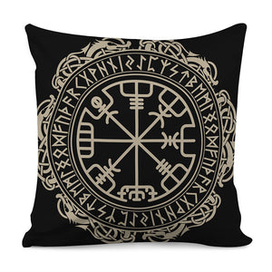 Viking Vegvisir Print Pillow Cover