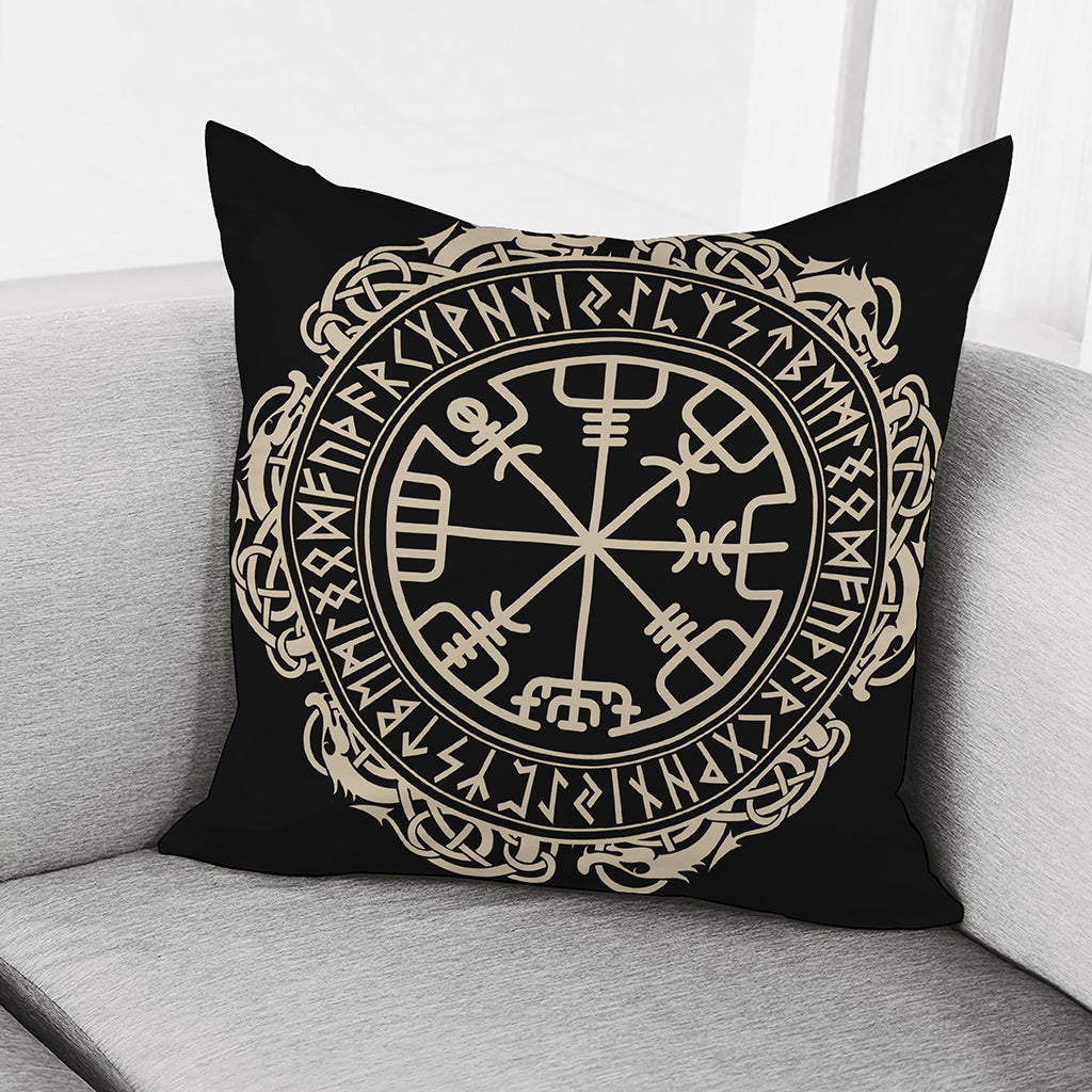 Viking Vegvisir Print Pillow Cover