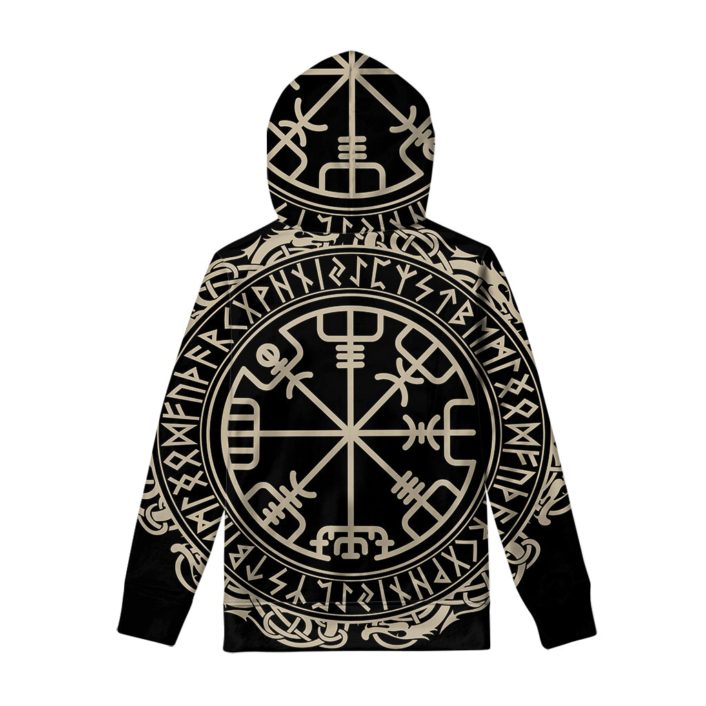 Viking Vegvisir Print Pullover Hoodie
