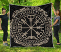 Viking Vegvisir Print Quilt