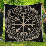 Viking Vegvisir Print Quilt