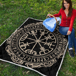 Viking Vegvisir Print Quilt