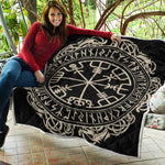 Viking Vegvisir Print Quilt