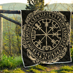 Viking Vegvisir Print Quilt