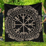 Viking Vegvisir Print Quilt