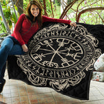Viking Vegvisir Print Quilt