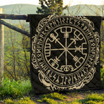 Viking Vegvisir Print Quilt