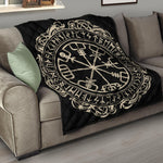 Viking Vegvisir Print Quilt
