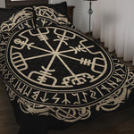 Viking Vegvisir Print Quilt Bed Set